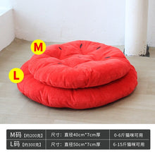 Load image into Gallery viewer, Round Pet Lounger Cushion Pet House For Cats Round Dog Bed Washable Kennel Dog Bed Warm Soft Bed For Dogs Pet Products II50GW
