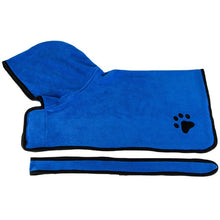 Load image into Gallery viewer, Dog Bathrobe Quick Dry Pet Dog Bath Towel for Small Medium Large Microfiber Warm Dog Clothes Paw Grooming Pet Drying Towel
