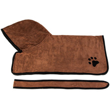 Load image into Gallery viewer, Dog Bathrobe Quick Dry Pet Dog Bath Towel for Small Medium Large Microfiber Warm Dog Clothes Paw Grooming Pet Drying Towel

