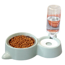 Load image into Gallery viewer, Pets Feeders Food Water Fountain Cat Dispenser Plastic Dog Two Bowl Dispensador De Comida Comedero Automatico Bestselling GG50ws
