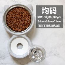 Load image into Gallery viewer, Pets Feeders Food Water Fountain Cat Dispenser Plastic Dog Two Bowl Dispensador De Comida Comedero Automatico Bestselling GG50ws
