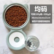 Load image into Gallery viewer, Pets Feeders Food Water Fountain Cat Dispenser Plastic Dog Two Bowl Dispensador De Comida Comedero Automatico Bestselling GG50ws
